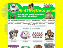 Tablet Screenshot of ainttheycute.com